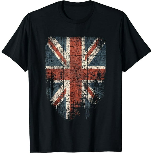Union Jack Vintage T-Shirt | Retro British Flag Apparel for Him and Her ...