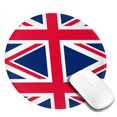 thumbnail image 1 of Union Jacks Flag Round MousePad Washable Non-Slip Rubber Base Small Mouse Mat, 7.9×7.9 inches, 1 of 6