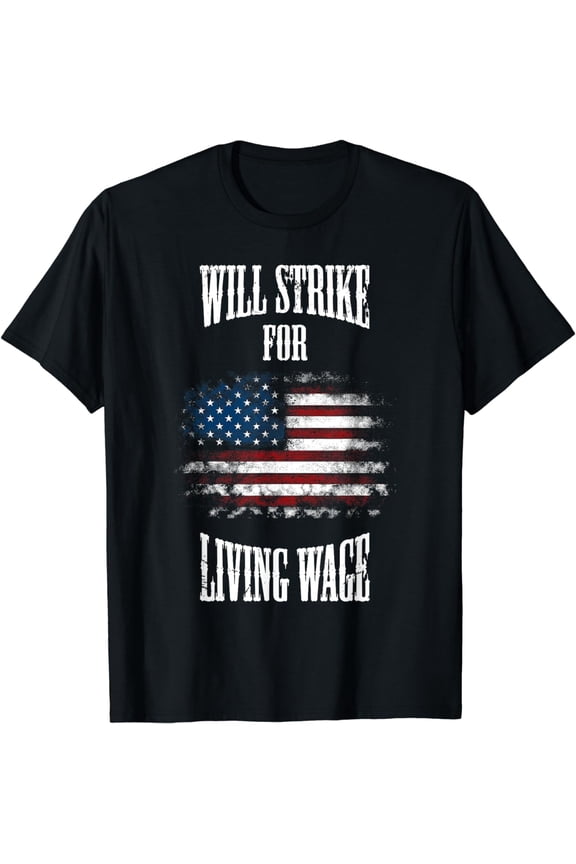 Union Labor Teamster USA Flag T-Shirt