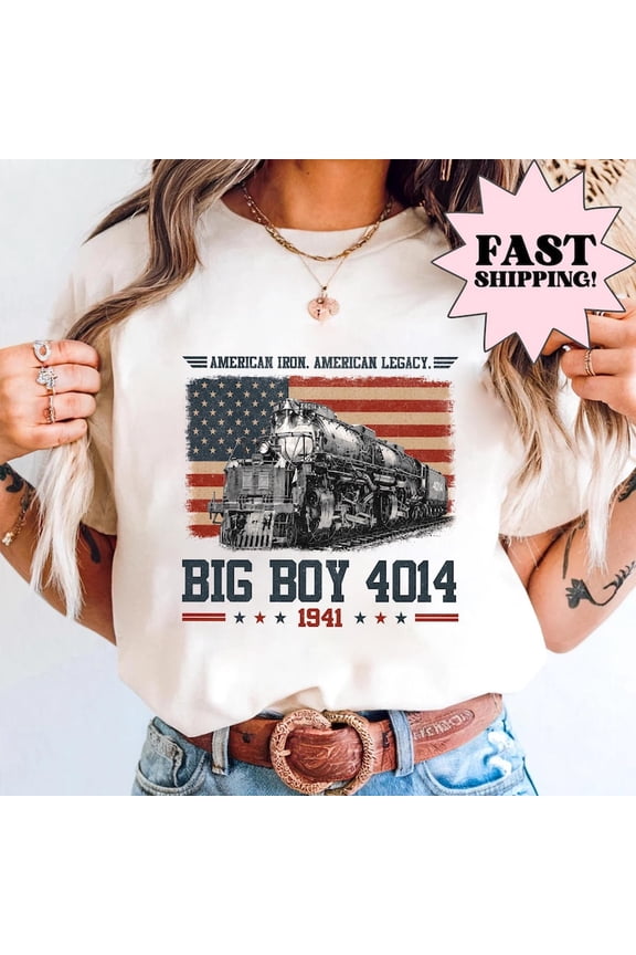 Union Pacific Big Boy 4014 Shirt, Retro Steam Train America Locomotive Tee, Legend Of Rails Top