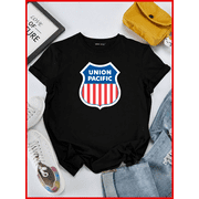 Union Pacific Railroad Classic Locomotive Train Transit Unisex T-Shirt V60831, S-5XL