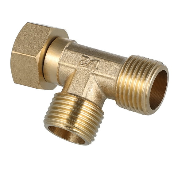 Union Plumbing Accessories Tee Fitting Water Pump Toilet Garden Hose Tee Copper 5.70X3.50X1.90CM