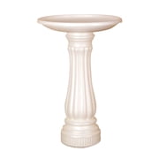 Union Products 17 Round Bird Bath, Outdoor Lawn and Garden Accessories, White