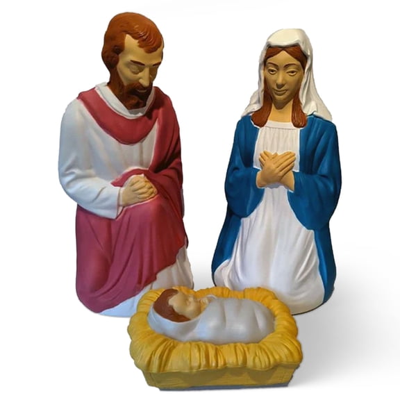 Union Products 74150 3-Piece LED Nativity Set Blow Mold Outdoor Christmas Decoration