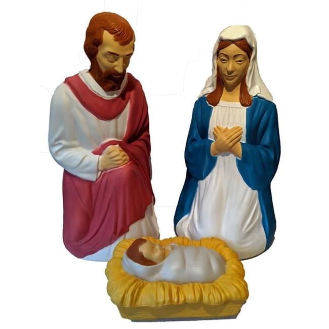 Union Products 9106323 28 in. Blow Mold LED Nativity Figurine