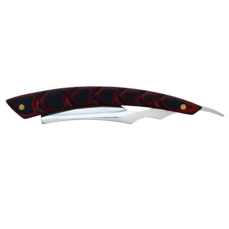 Union Razors DR3 Decorative Wood Handle Straight Edge Shaving Razor