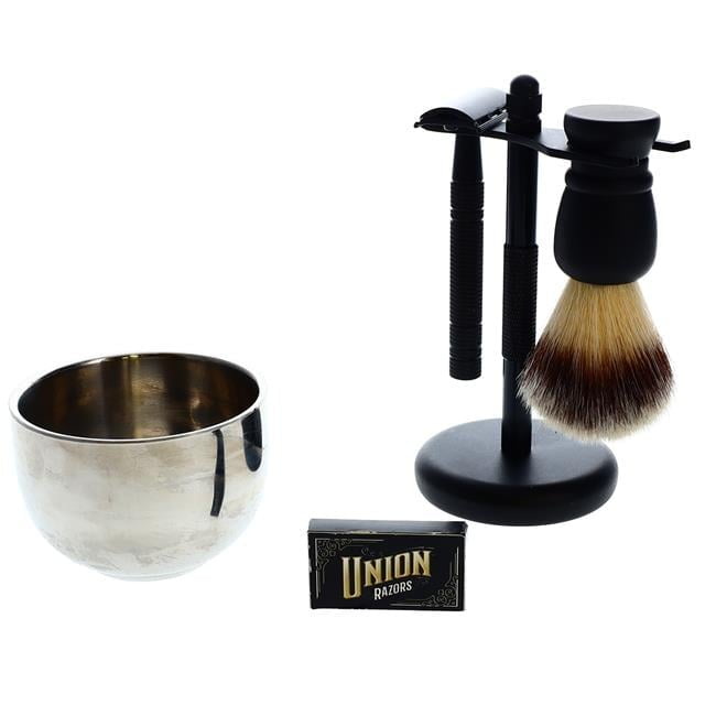Union Razors Mens Shaving Gift Set, Matte Black - 6 Piece
