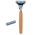 thumbnail image 1 of Union Razors RZ1 Wooden Handle Safety Razor with Replaceable Blade - Traditional Shaver - Wood, 1 of 5