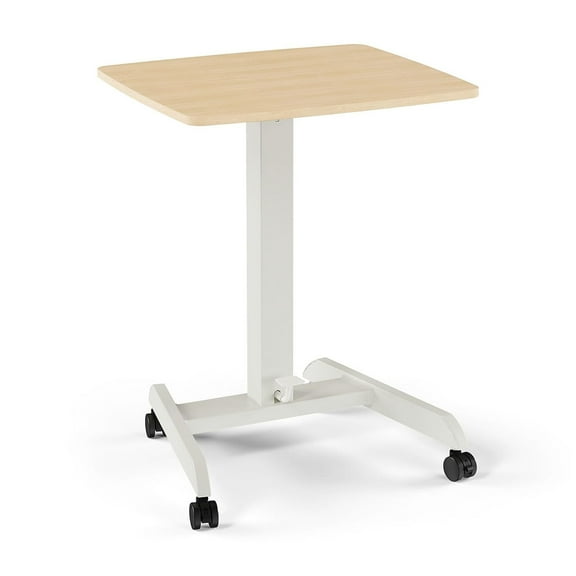 Staples Union & Scale Essentials 24"W Adjustable Standing Mobile Desk Natural (UN60413-CC)