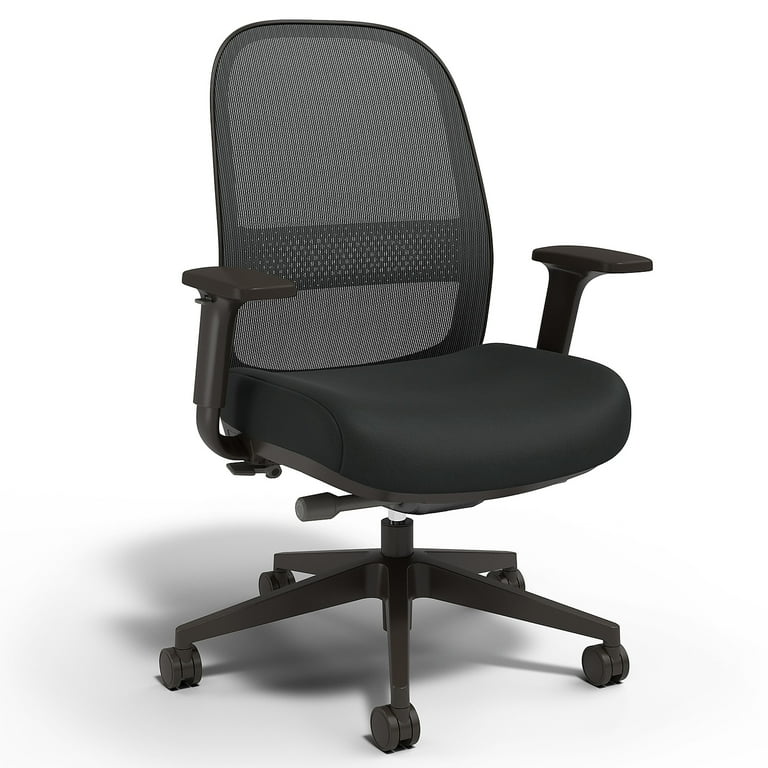 Essentials black mesh and fabric task chair discount