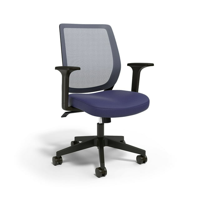 Union And Scale Essentials Mesh Back Fabric Task Chair Blue Un56965