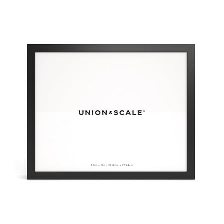 Union & Scale - Union & Scale™ Essentials Wood Document Frame, (UN58039) - Black