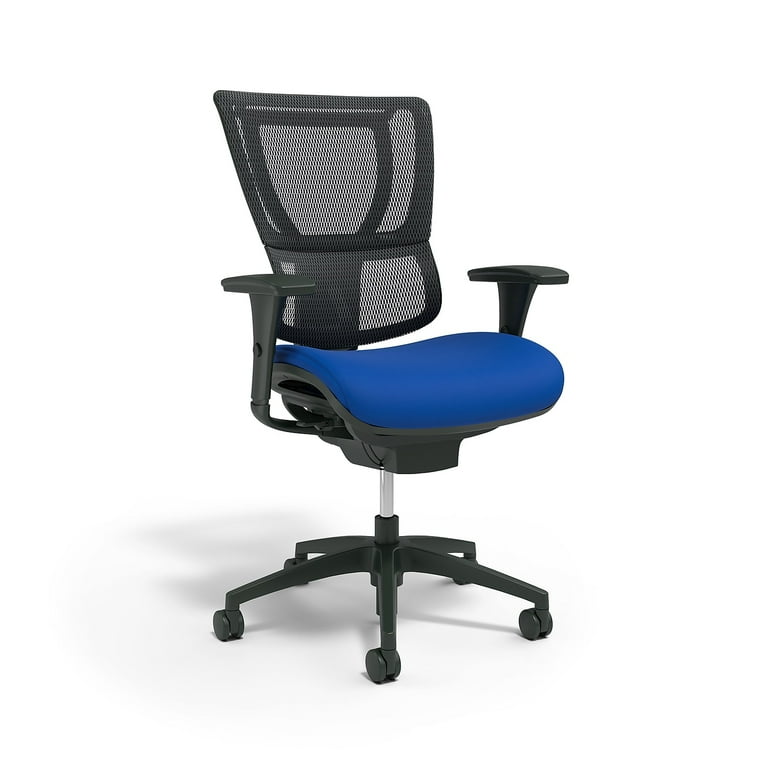 Union Scale FlexFit 1500TF Mesh Back Fabric Task Chair Blue Black UN 1500TF BLUE