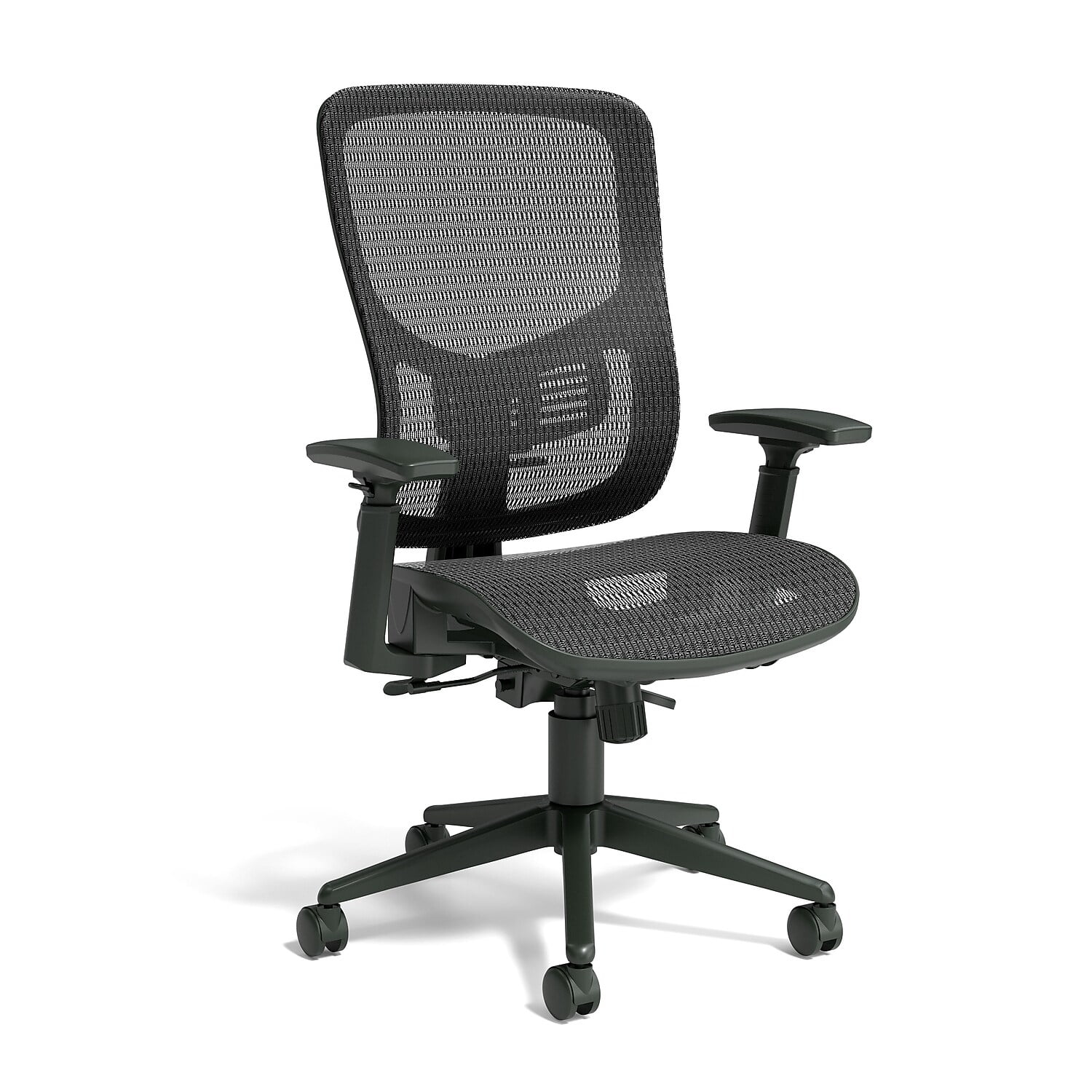 Union & Scale™ FlexFit™ Hyken Ergonomic Mesh Swivel Task Chair, Black  (UN59460)