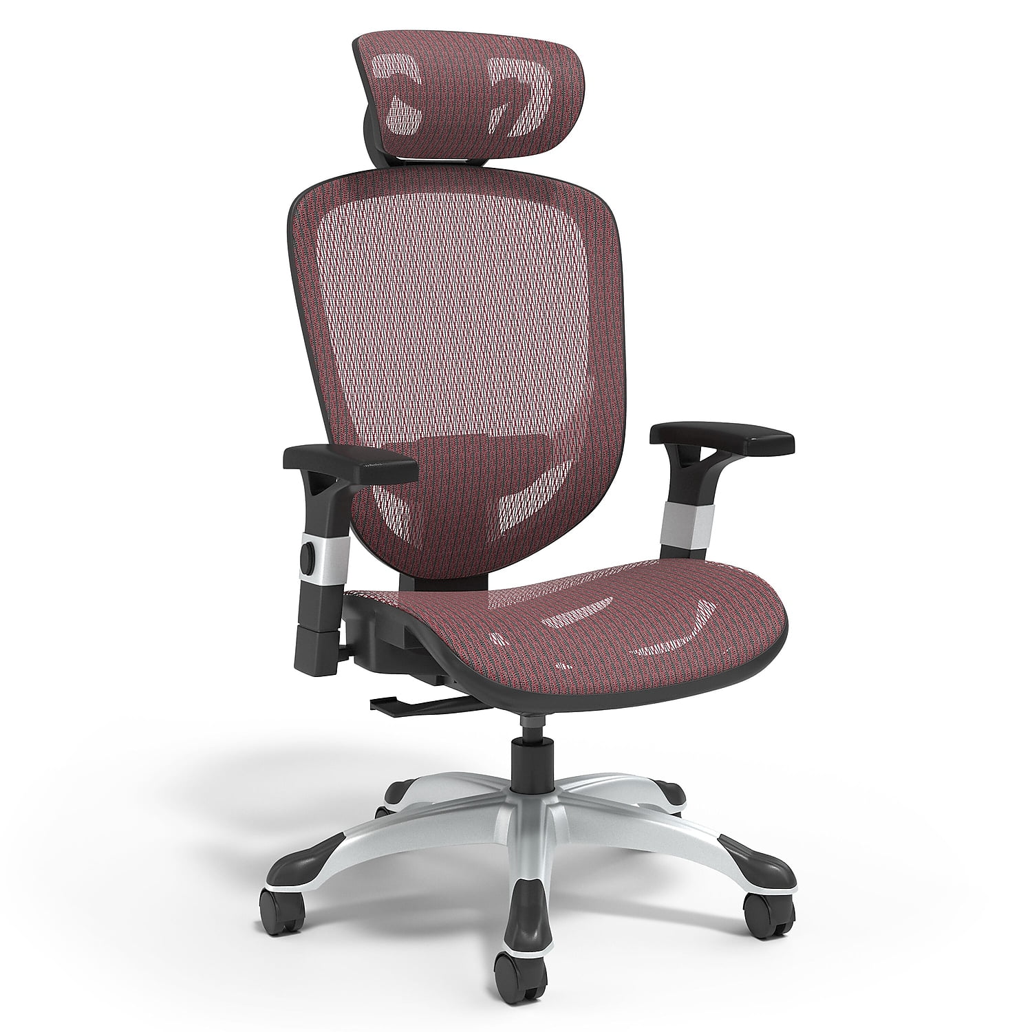 Union & Scale Flexfit Hyken Red Mesh Task Chair with Office Union & Scale Flexfit Hyken Red Mesh Task Chair with Office