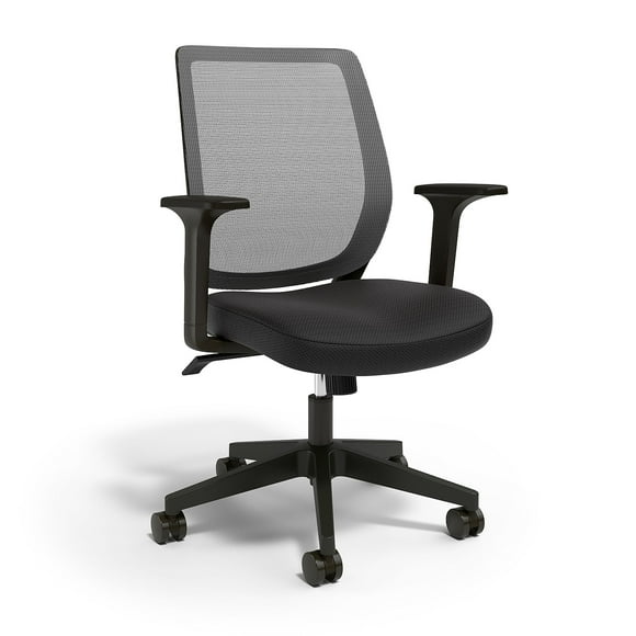 Staples Union & Scale Mesh Back Fabric Task Chair Black UN56947