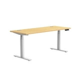 Staples Union & Scale Workplace2.0 24X60 Height Adjustable Table Maple ...