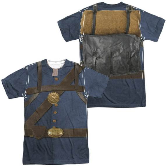Union Soldier (Front - Back Print) - Short Sleeve Shirt - Small