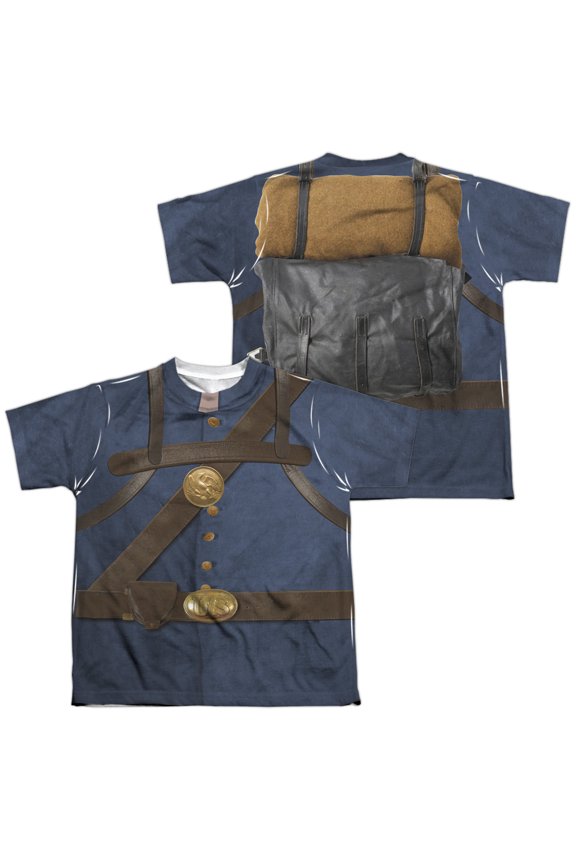 Union Soldier (Front - Back Print) - Youth Short Sleeve Shirt - X-Large