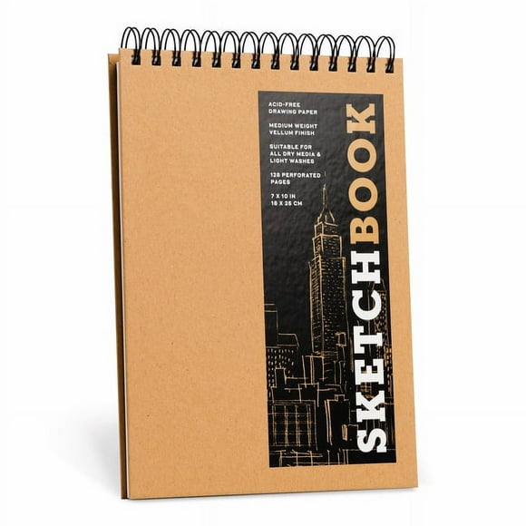 Union Square & Co. Sketchbooks: Sketchbook (Basic Medium Spiral FlipTop Landscape Kraft) (Hardcover)