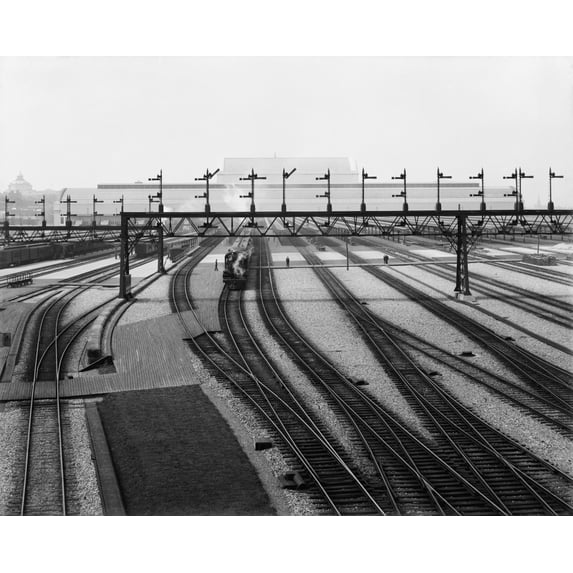 Union Station Switch Yards In Washington D.C. Ca. 1907-1910. Lc-D4-36811 History (24 x 18)