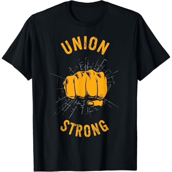 Union Strong Fist Proud Labor Day Workers September First T-Shirt100% cotton short-sleeved shirt for both men and women