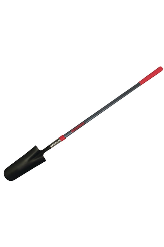 47602 Drain Spade with Handle, 6 in W Blade, 14 ga, Steel Blade, Fiberglass Handle, Cushion Grip Handle