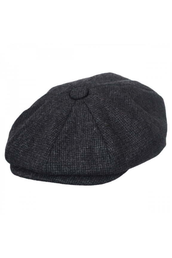 Union Wool Blend Newsboy Cap - L - Charcoal