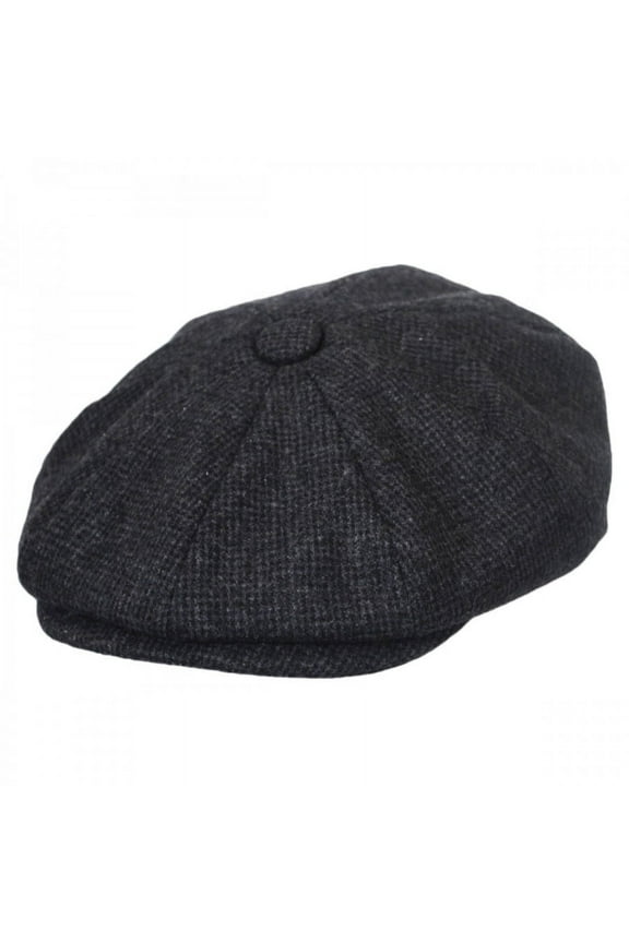 Union Wool Blend Newsboy Cap - XL - Charcoal