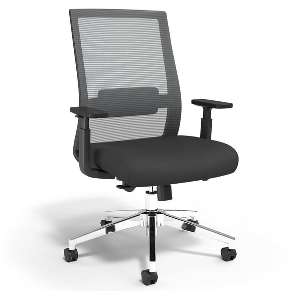 Union and Scale Marrett Mesh and Fabric Task Chair Black (53249)