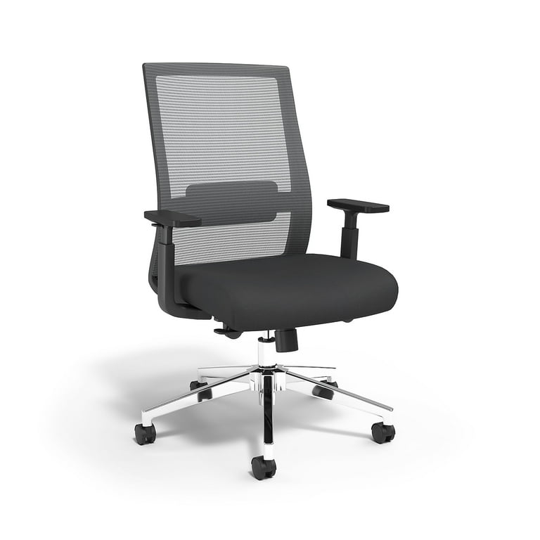Union and Scale Marrett Mesh and Fabric Task Chair Black 53249