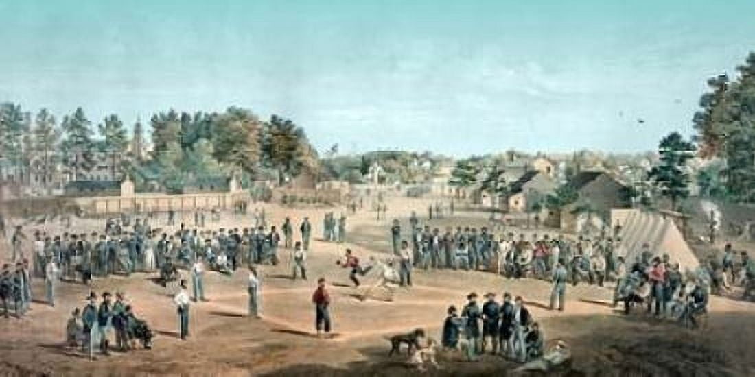 Union prisoners at Salisbury NC Canvas Art - Vintage Sports (10 x 20)