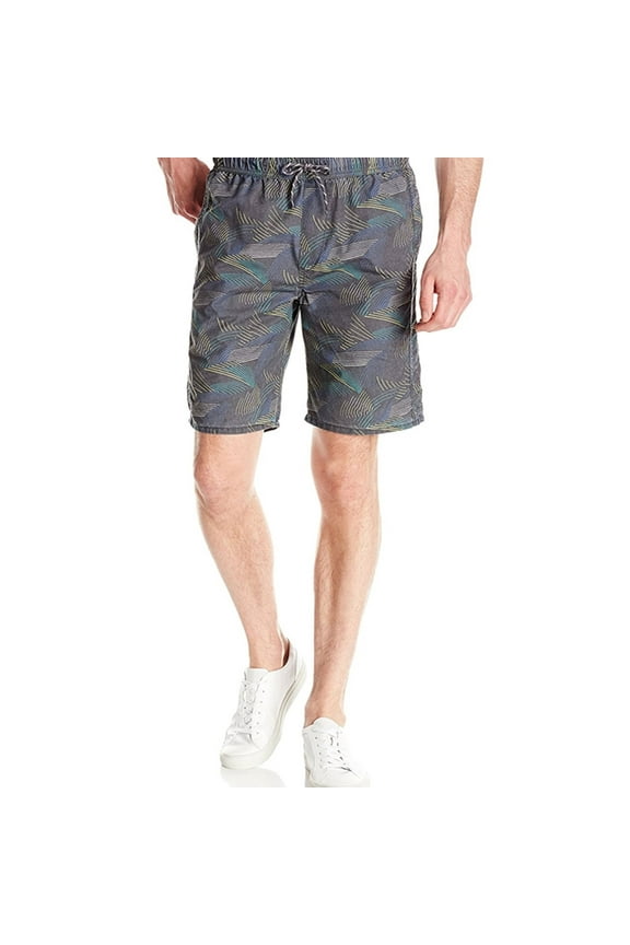 Mens Wave Pull-On Casual Walking Shorts, Grey, Small