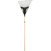 UnionTools Lawn and Leaf Rake 20 in Poly-Steel Blade 48 in Hardwood Handle (760-64025)
