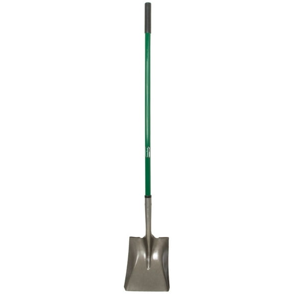 UnionTools 2432100 Square Point Shovel, 8.61 in W Blade, Steel Blade, Fiberglass Handle, 43 in L Handle