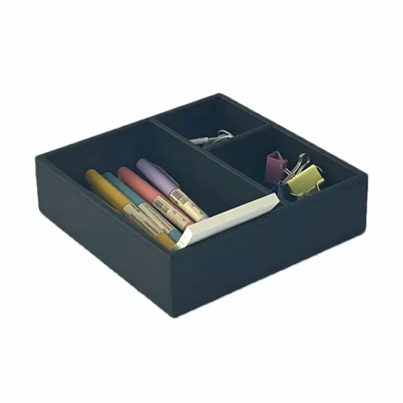 Unionbasic Flat 3-Slot Small Desk Drawer Tray Stationery Sundries Gadget Orga...