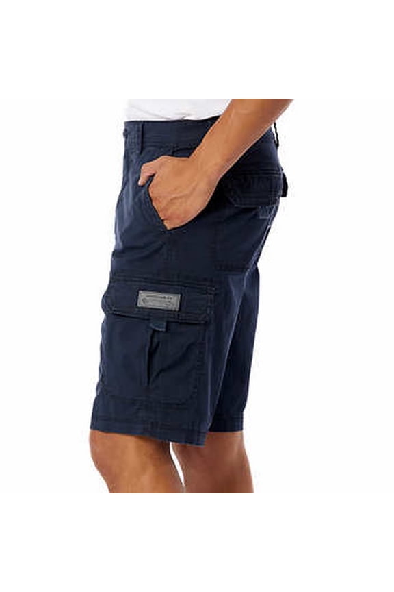 Male, Blue, Lightweight, Mens Cargo Shorts, Size 42 Men