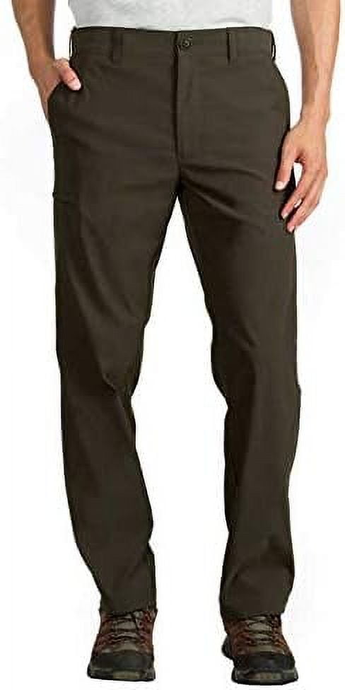 Unionbay Men's Lightweight Comfort Waist Travel Tech Chino Pants, Dark Reptile Green, 40W x 34L
