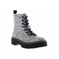 thumbnail image 1 of Unionbay Union Bay Hayden Silver Glitter CombatBoot in Size 8, 1 of 6