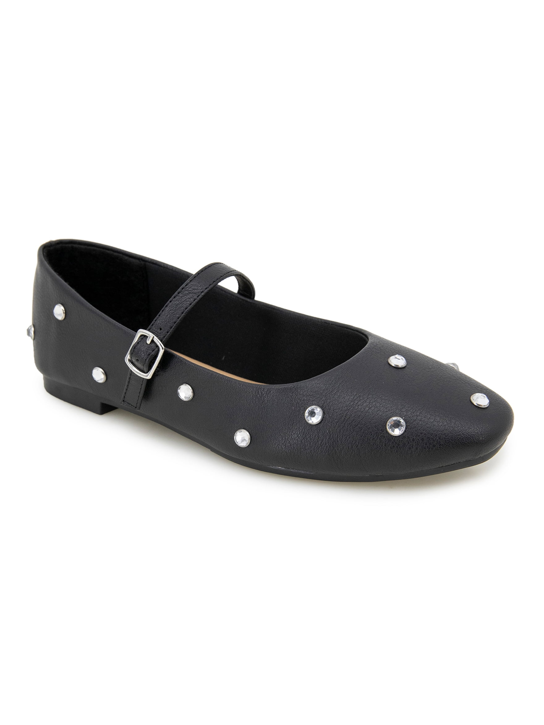 Unionbay Women's Catia Jeweled Mary Jane Flats - Walmart.com