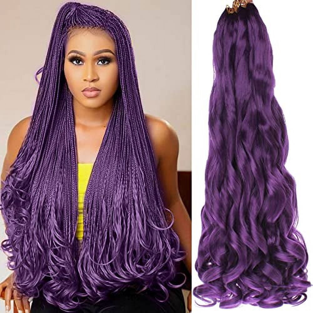 French Curly Braiding Hair 22 Zoll – Vorgestrecktes Lockenhaar Für Flechtfrisuren