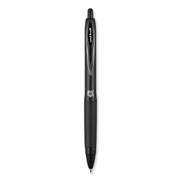 Unione  207 Plus Retractable Gel Pen - Black - Pack of 4