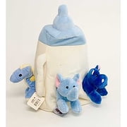 Unipak 12 inches Bottle House Blue, Shower Gift for Baby Boy