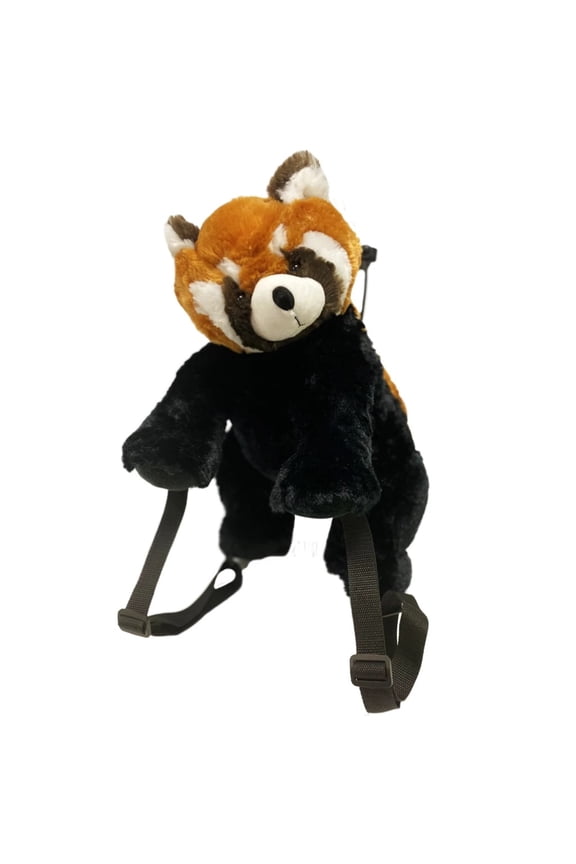 Adjustable straps Red Panda Plush Backpack, Kiwi