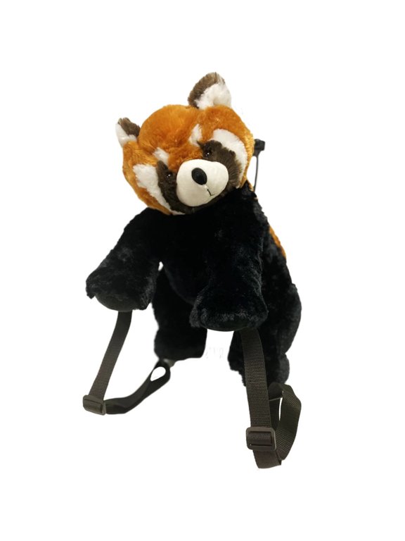 Adjustable straps Red Panda Plush Backpack, Kiwi