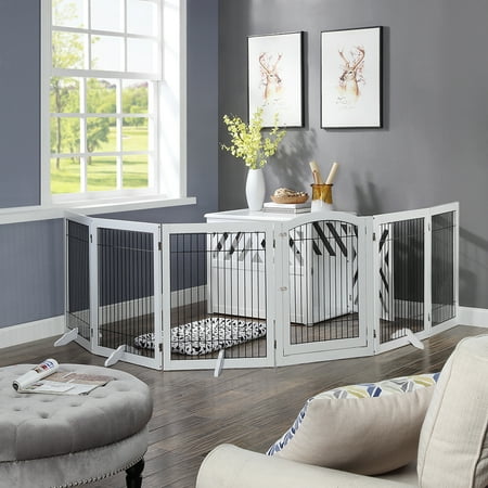 Unipaws Freestanding Pet Playpen, 6 Panels