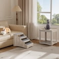 thumbnail image 1 of Unipaws Large Pet Bunk Bed with Removable Step for Dogs and Cats, Multi-Level Bed Window Perch Seat Platform with Cushion, Indoor Use, 1 of 7