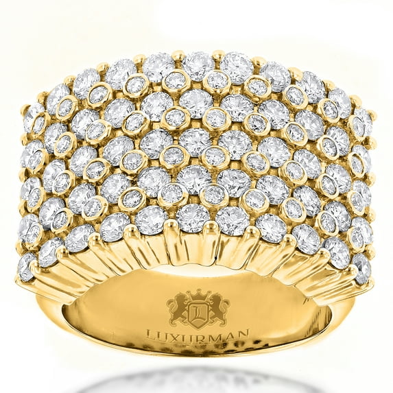 Unique 14K Gold Mens Diamond Rings Collection Piece (Yellow Gold Size 8.5)