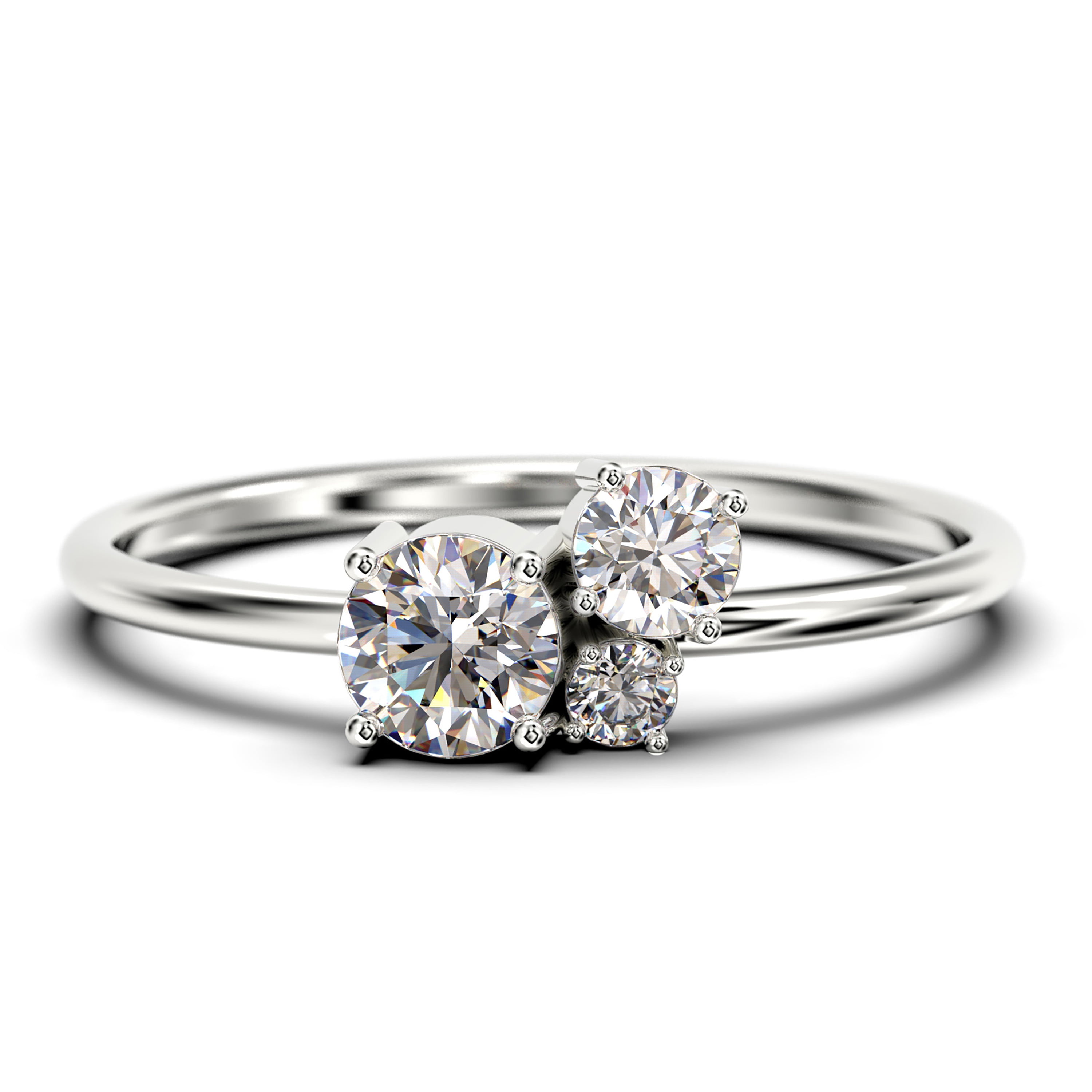 Unique 3 shop stone rings