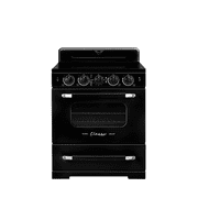 Unique Appliances Classic Retro 30" 3.9 cu ft Induction Range, Midnight Black